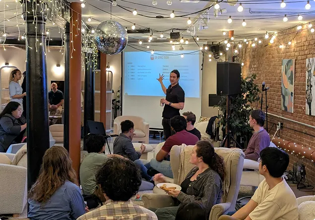 Volunteers at hack night